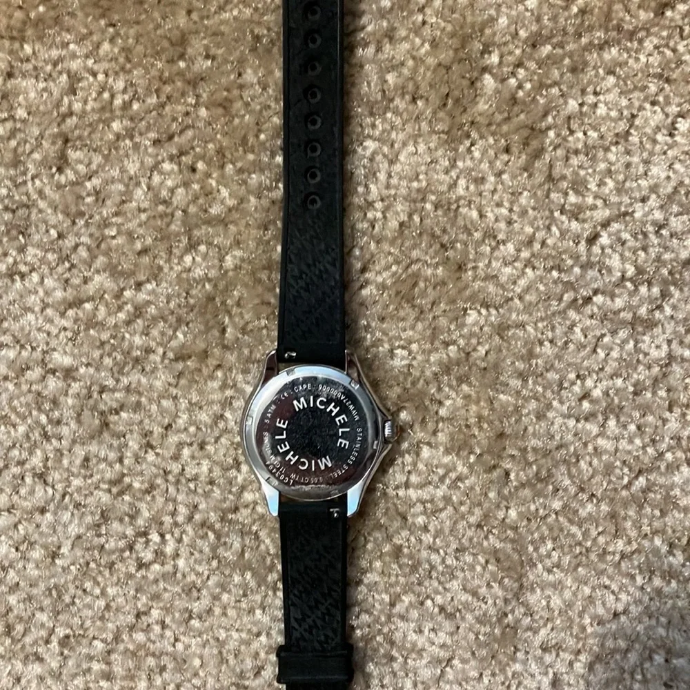 Beautiful Black Michele Watch worn once! - Picture 4 of 5